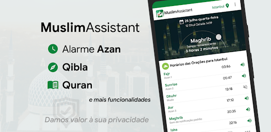Muslim Assistant: Azan, Qibla