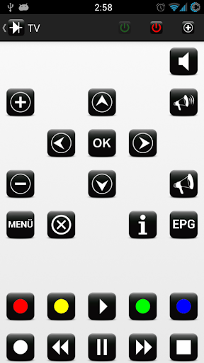 Android application LIRC-Client screenshort