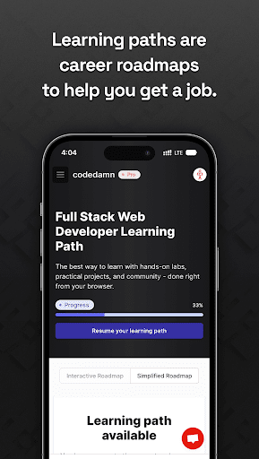 codedamn | Learn programming Screen 3