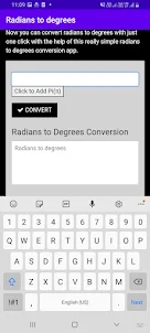 Radians to Degrees Converter