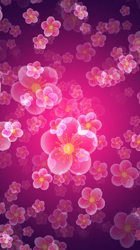 Android application abstract flower wallpaper screenshort