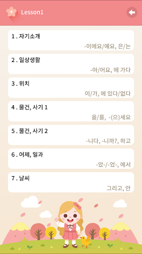 Sejong Korean Grammar - Basic Screen 3