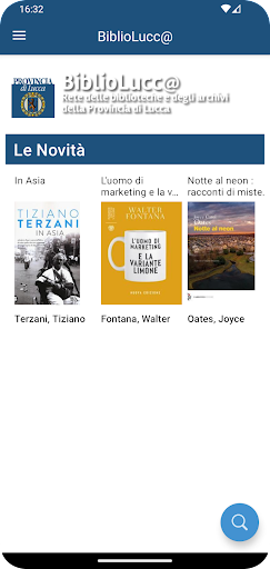 Android application BiblioLucc@ screenshort