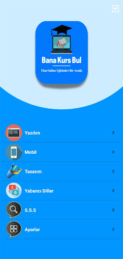 Android application Bana Kurs Bul screenshort