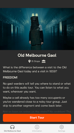 Android application Old Melbourne Gaol screenshort