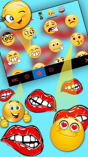 Lips Graffiti Keyboard Theme Screen 3