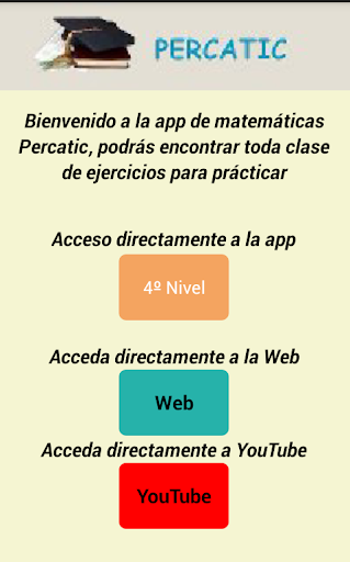 Android application Matemáticas Percatic4.2 screenshort