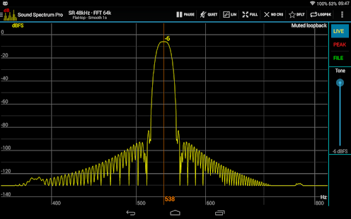 Sound Spectrum Pro Bildschirmfoto