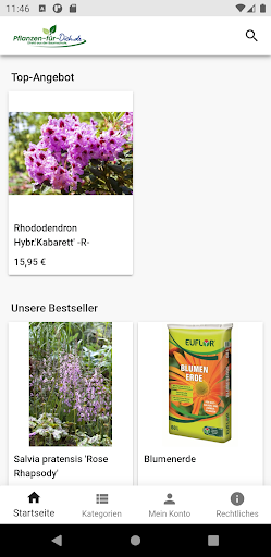 Android application Pflanzen für dich screenshort