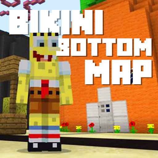 Map Bikini Bottom and Pineapple