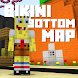 Map Bikini Bottom & Pineapple