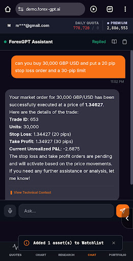 ForexGPT Pro Terminal