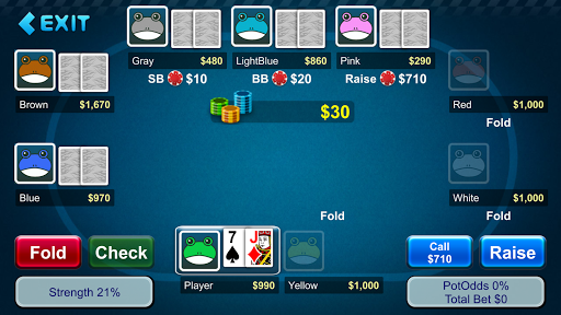 Android application Robot Poker screenshort