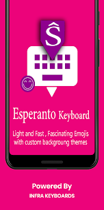Esperanto English Keyboard : Infra Keyboard 1