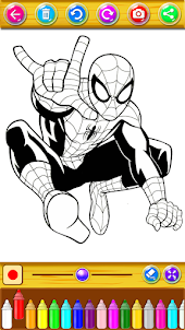 Spider Hero Coloring