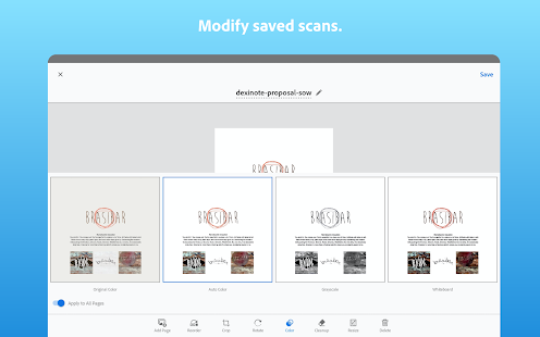 Adobe Scan: PDF Scanner, OCR Varies with device APK screenshots 14