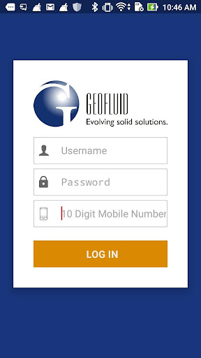 Android application GeofluidCRM screenshort