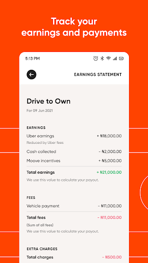 Moove App Screen 3