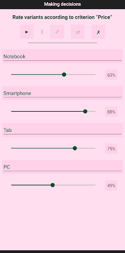 Make decision – exact answers Screen 3