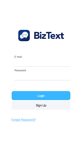 Android application BizText SMS screenshort