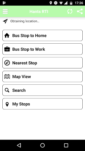 Android application Hants RTI screenshort