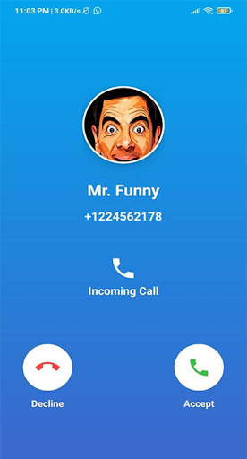 Mr. Funny Call Me Fake Chat  Call