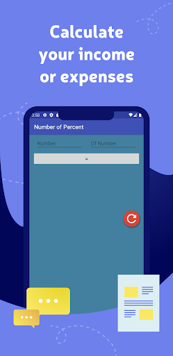 Calculation of percentages Screen 2