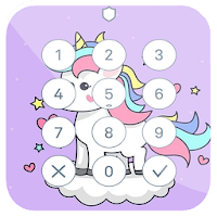 Unicorn Kawaii Pony Lock Screen & Emoji Wallpaper