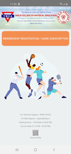 Android application YMCA College screenshort