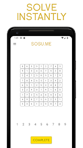 Captura de Pantalla 3 SoSu.Me - Solving Sudokus. Mad android