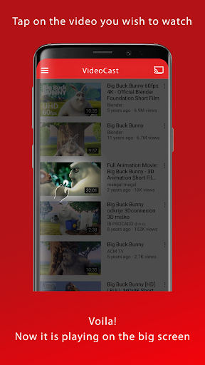 Screenshot of VideoCast DLNA Movie Player