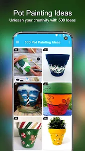 500 Pot Painting Ideas