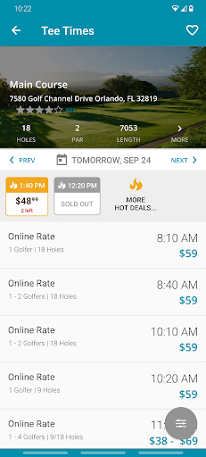 Android application Wind Watch Golf & CC screenshort