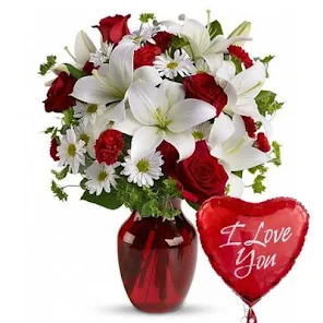 I love you images Whit Flowers 2