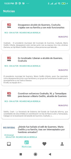 Medios Coahuila Screen 2