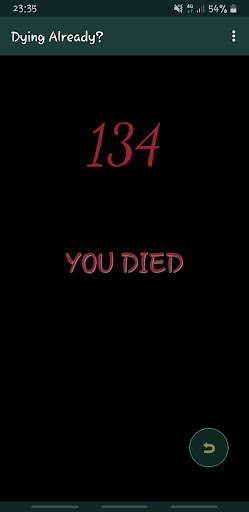 Android application Death Counter screenshort