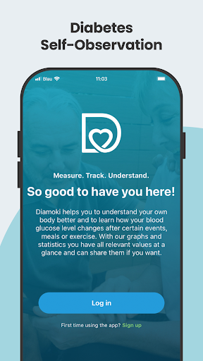 Android application Diamoki: Your Diabetes Diary screenshort