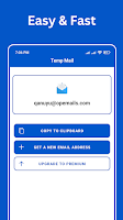 screenshot of Temp Mail by tempamail.com