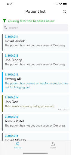 Canaray Mobile Screen 2