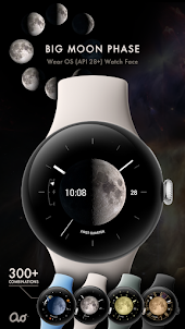 Big Moon Phase Watch Face