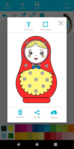 Coloring Matryoshka Doll