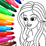 Cover Image of Download Coloring for girls and women  APK