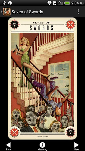 Screenshot of Zombie Tarot