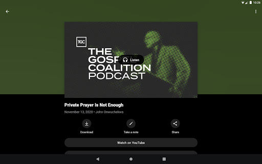 Screenshot of The Gospel Coalition