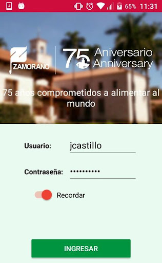 Android application ZamoAppSis screenshort
