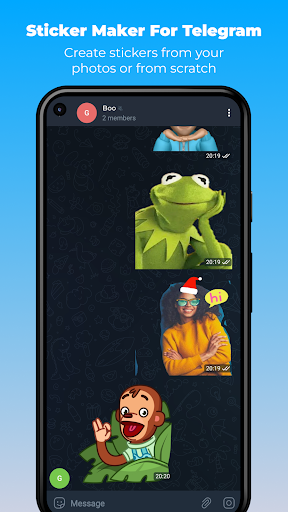 Android application Create stickers for Telegram screenshort