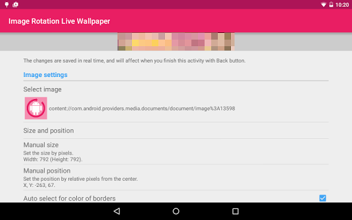 Image Rotation Live Wallpaper