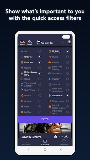 Gamendar Screen 2