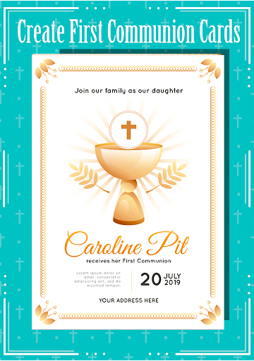 Android application Communion, Baptism Invitations screenshort