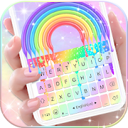 Rainbow Fonts word Keyboard Theme